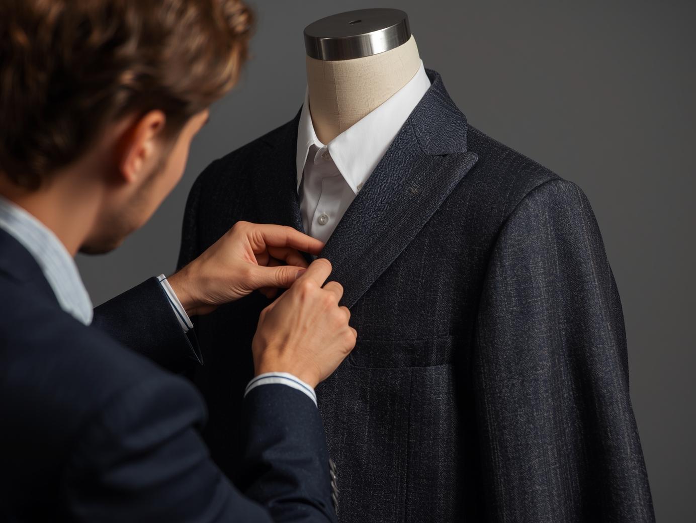 Tailor working on garment repair